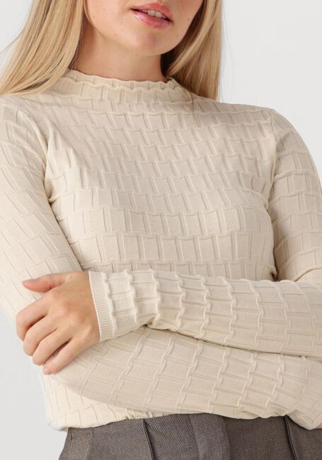 Ecru Y.A.S. Trui YASTRIXO LS KNIT PULLOVER - large