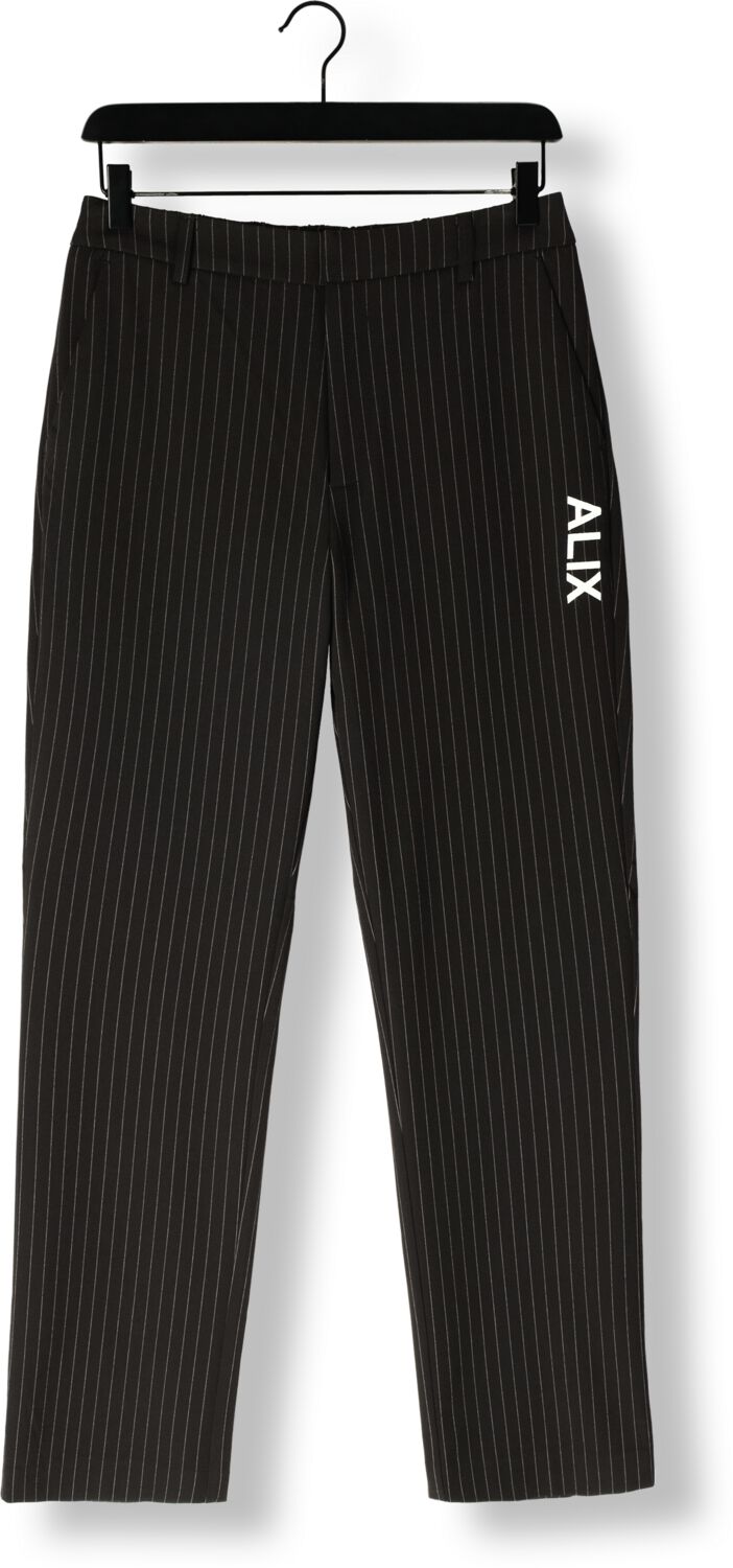 ALIX THE LABEL Dames Broeken Ladies Woven Relaxed Mixed Suit Pants Zwart