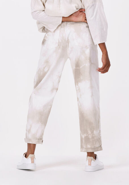 Beige 10DAYS Wijde broek PANTS COTTON TIE DYE - large