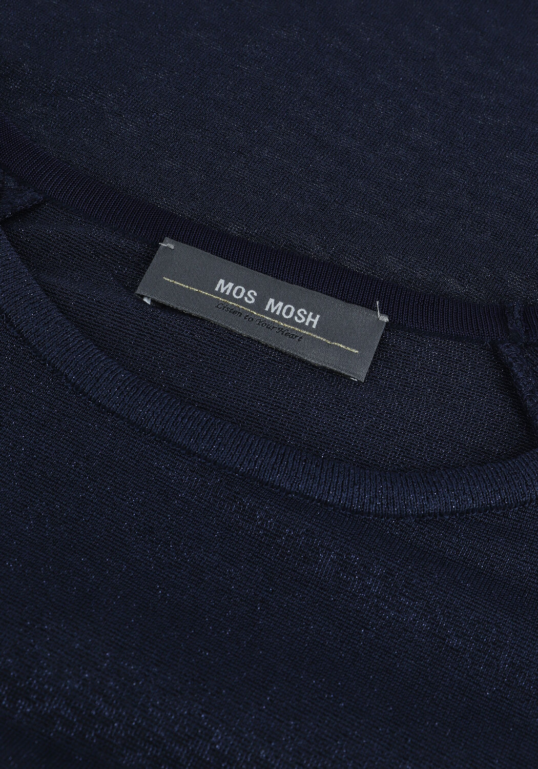 Blauwe MOS MOSH Top KAMILLA LONGSLEEVE BLOUSE - large