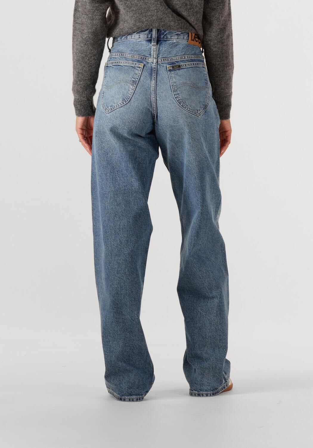 LEE Dames Jeans Rider Loose Blauw