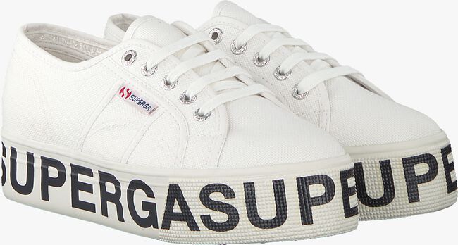 Witte SUPERGA Sneakers 2790 COTW OUTSOLE LETTERING  - large