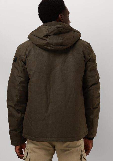 Groene PME LEGEND Gewatteerde jas SEMI LONG JACKET STRATOR MELANGE TWILL - large
