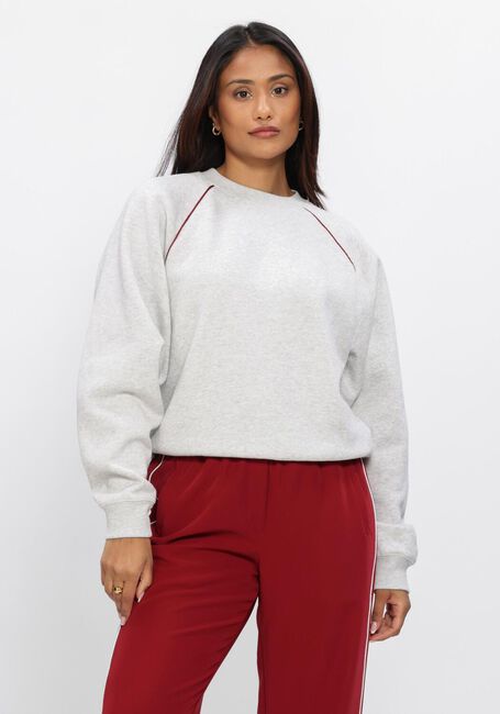 Grijze CATWALK JUNKIE Truien/vesten GRAPHIC SWEATER WITH PIPING - large