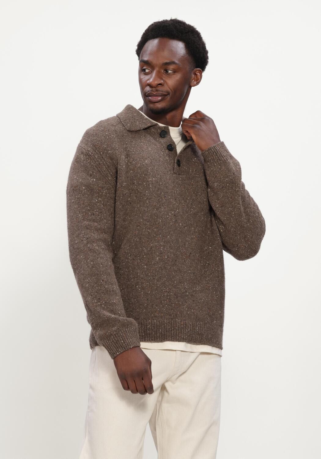 Bruine THE GOODPEOPLE Trui KPOLO - large