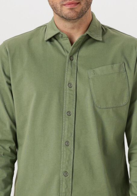 Groene BUTCHER OF BLUE Casual overhemd AIDAN JERSEY SHIRT - large