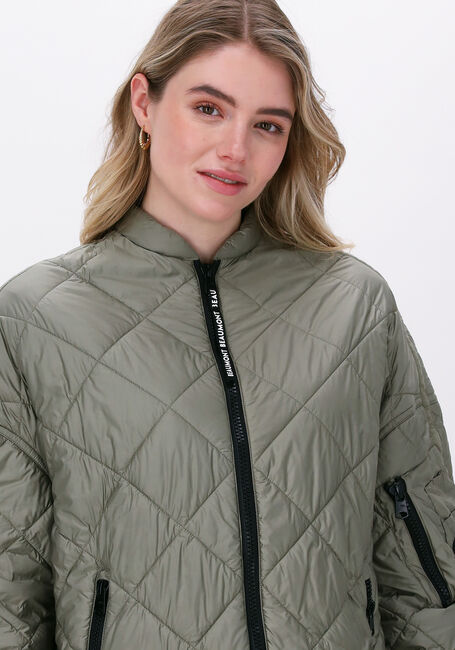 Groene BEAUMONT Gewatteerde jas OVERSIZED BOMBERCOAT - large