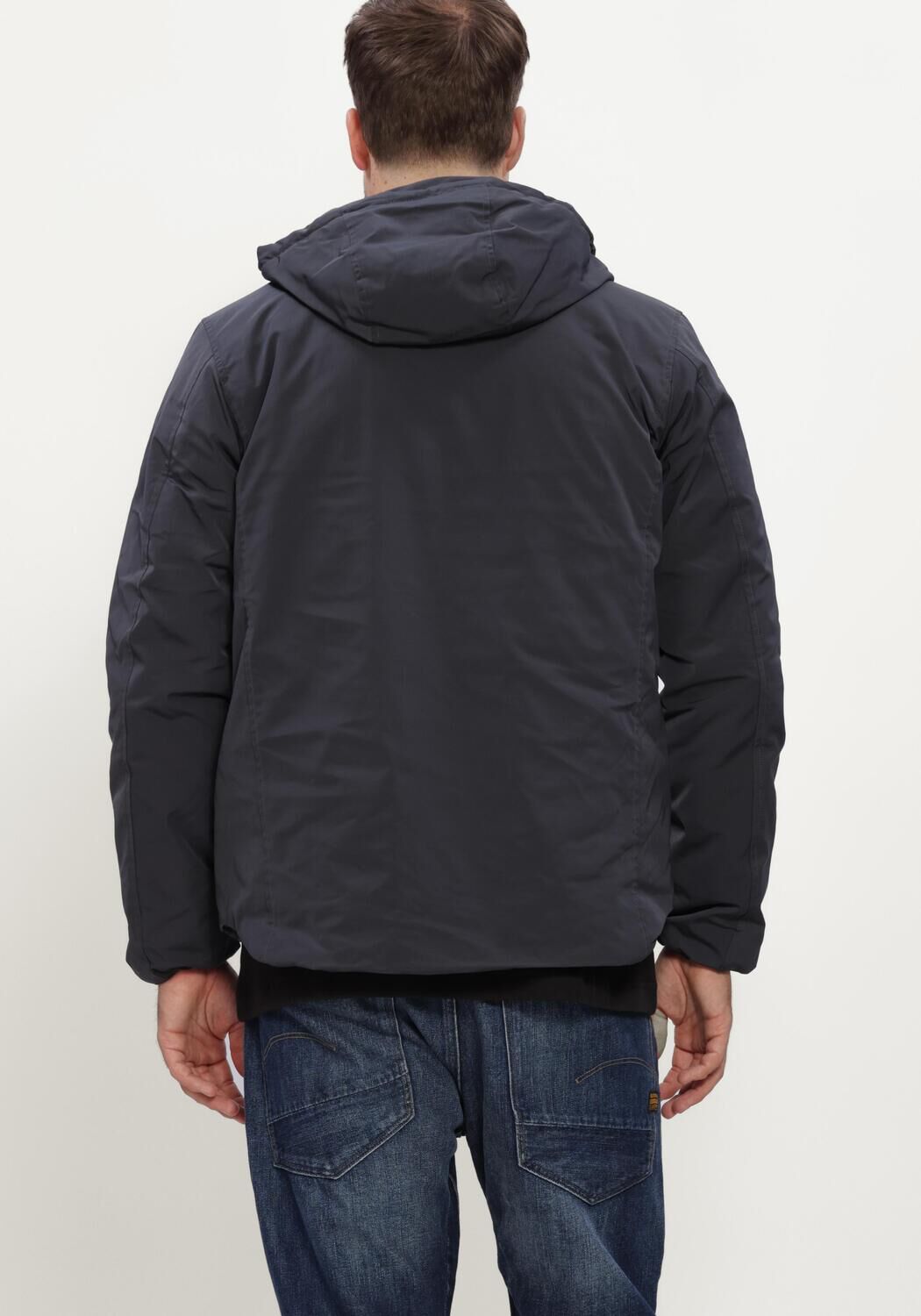 Donkerblauwe G-STAR RAW Jack CLEAN FOUNDATION HDD JACKET - large