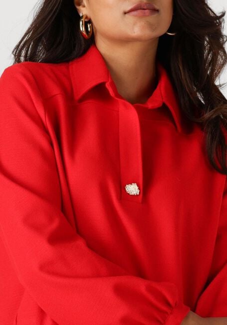 Rode CAROLINE BISS Midi jurk 4175 - large