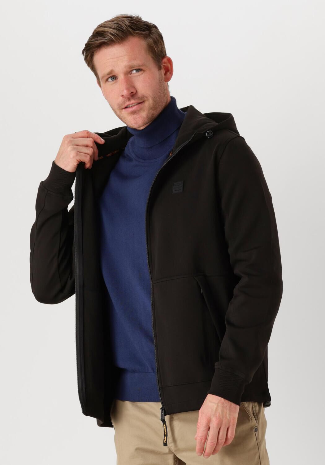 PME LEGEND Heren Truien & Vesten Hooded Jacket Interlock Zwart
