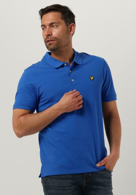Blauwe LYLE & SCOTT Polo PLAIN POLO SHIRT - large