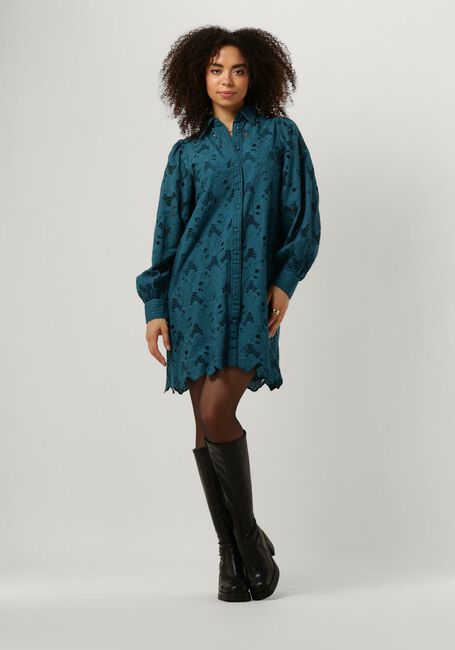 Blauwe Y.A.S. Mini jurk YASTEALA LS SHIRT DRESS S. - large