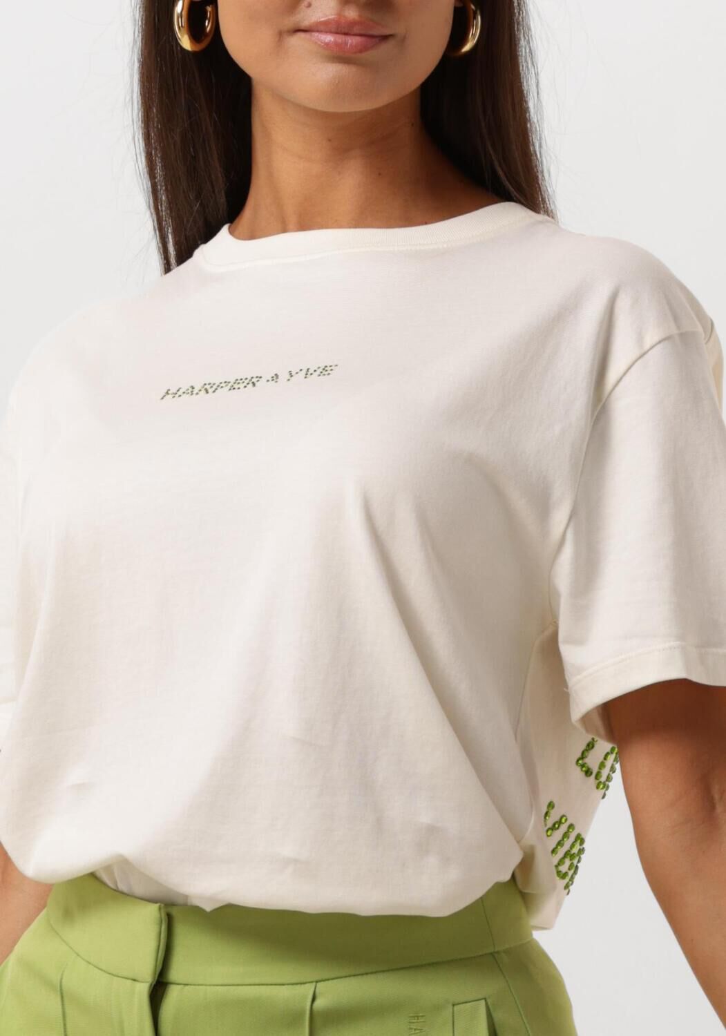 HARPER & YVE Dames Tops & T-shirts Vibrantenergy-ss Ecru
