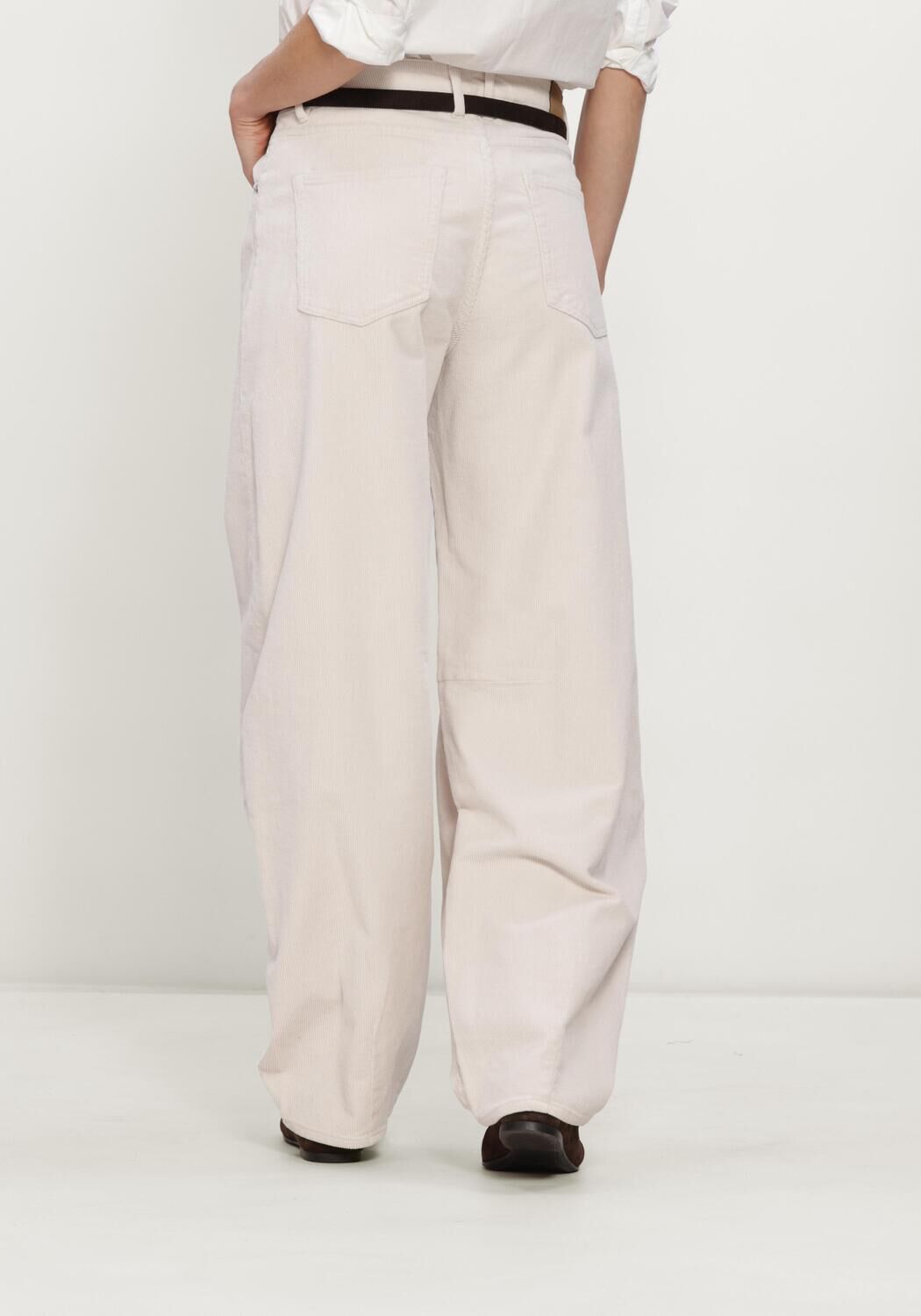 Beige CATWALK JUNKIE Barrel jeans BOLD BARREL FIT CORDUROY TROUSERS - large