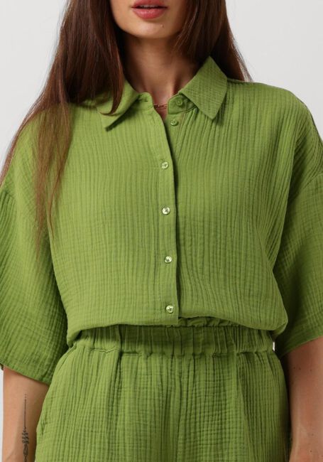 Groene OBJECT Blouses OBJCARINA 2/4 SHIRT REP - large
