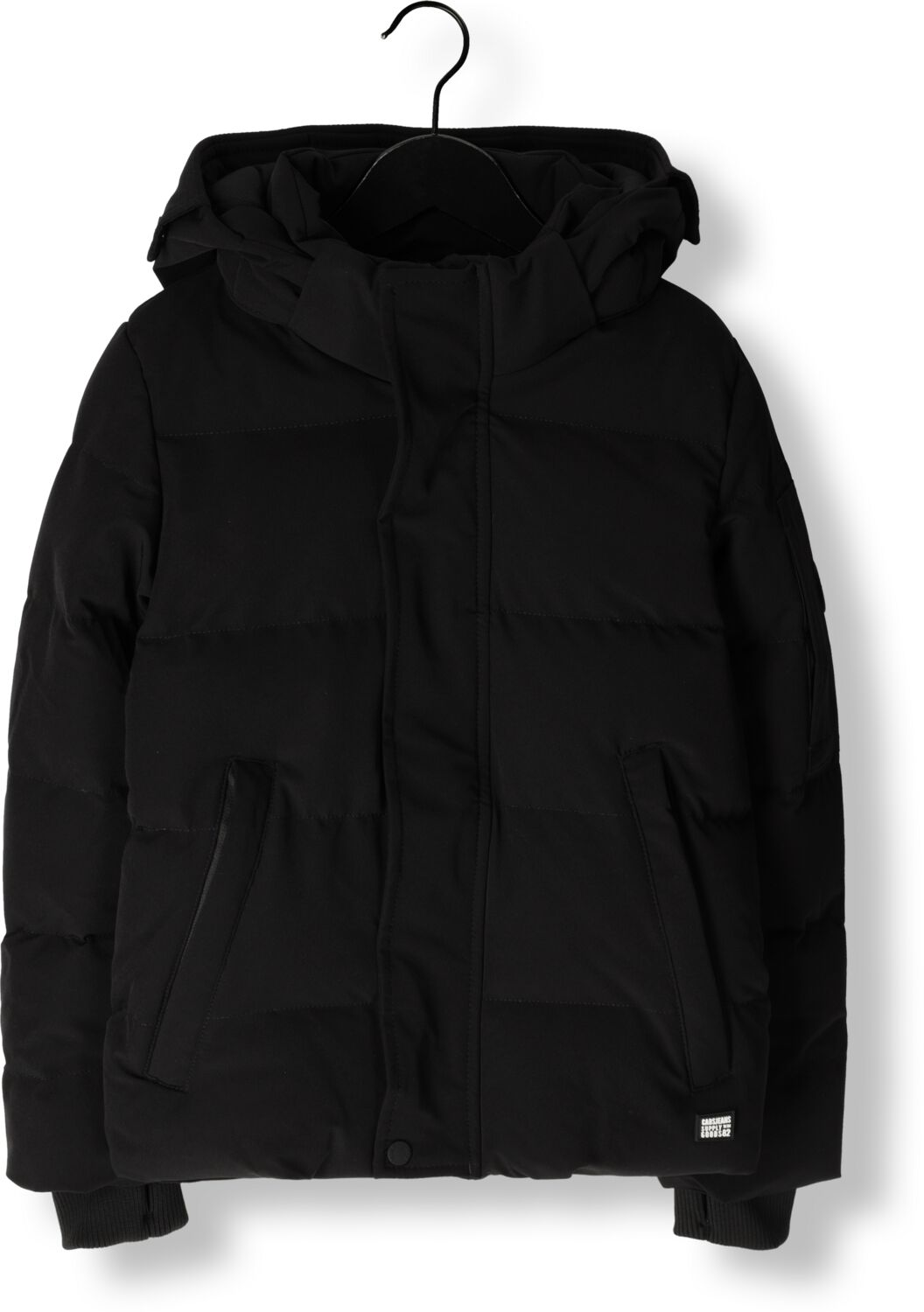 Cars gewatteerde winterjas BRONX zwart Jongens Nylon Capuchon Effen 164