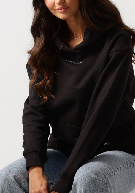 Zwarte TOMMY JEANS Trui TJW RLX SMALL CLASSIC HOODIE EXT - large