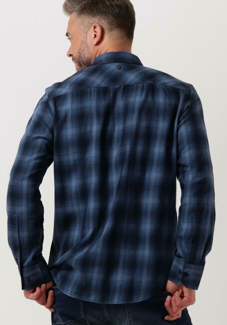 Blauwe PME LEGEND Casual overhemd LONG SLEEVE SHIRT CTN YARN DYED TWILL CHECK - large