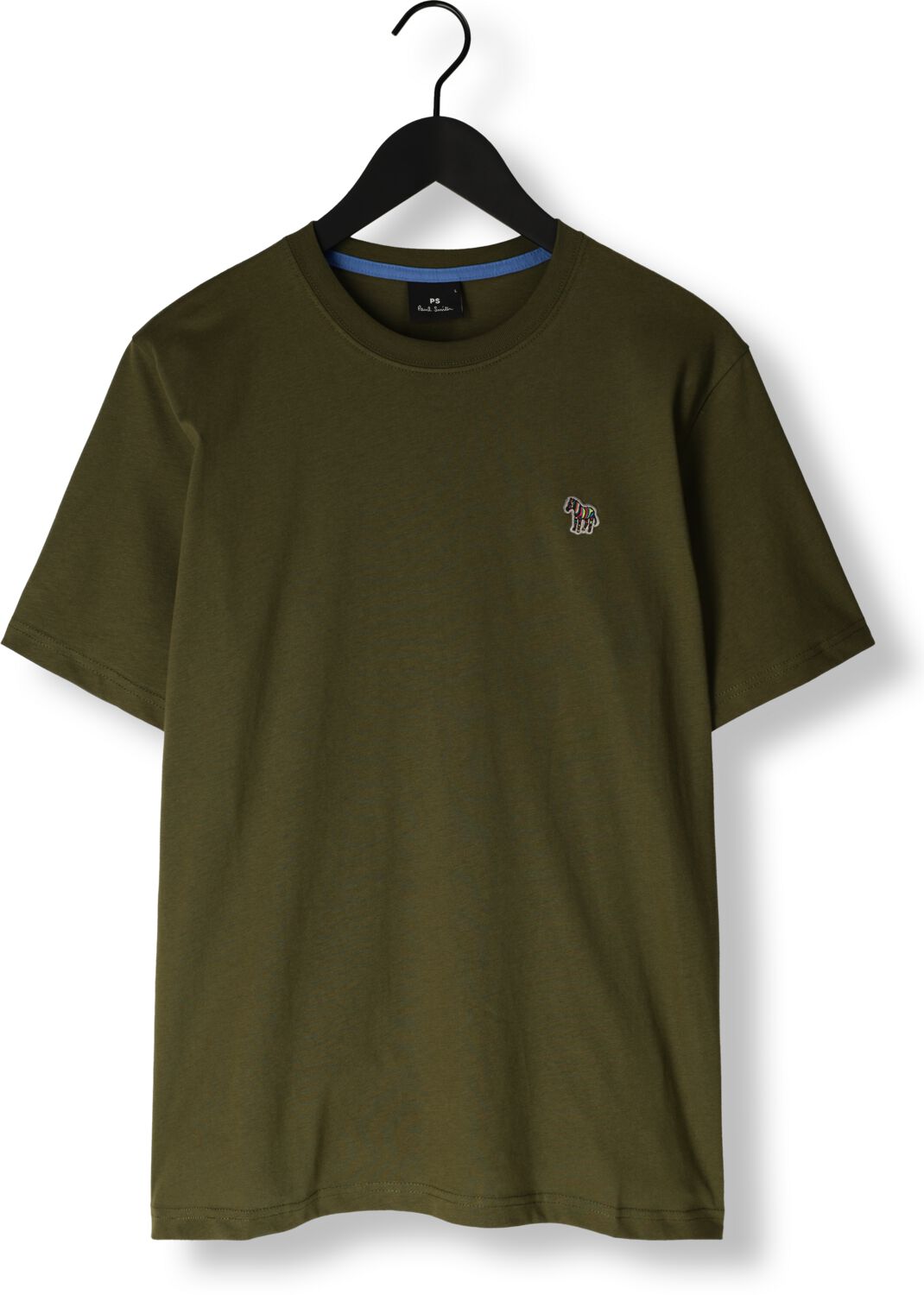PS PAUL SMITH Heren Polo's & T-shirts Mens Reg Fit Ss T-shirt Zebra Groen