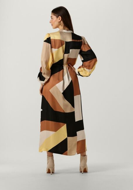 Multi SUMMUM Midi jurk DRESS GRAPHIC LINES - large
