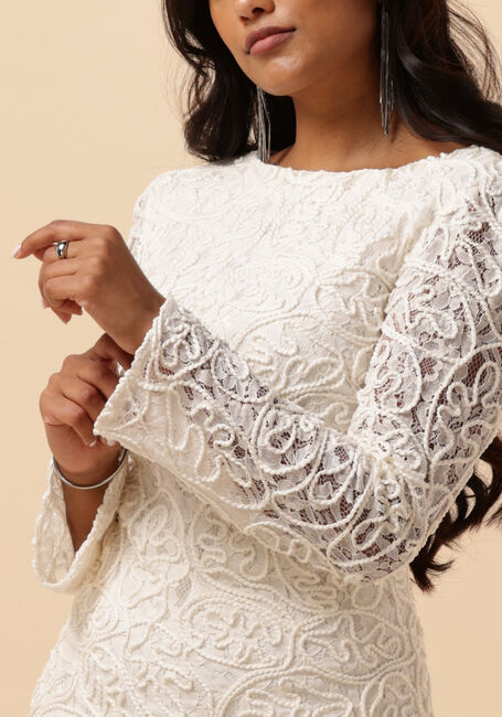 Ecru Y.A.S. Bruidsmode YASLEONOR LS LACE DRESS-CELEB - large