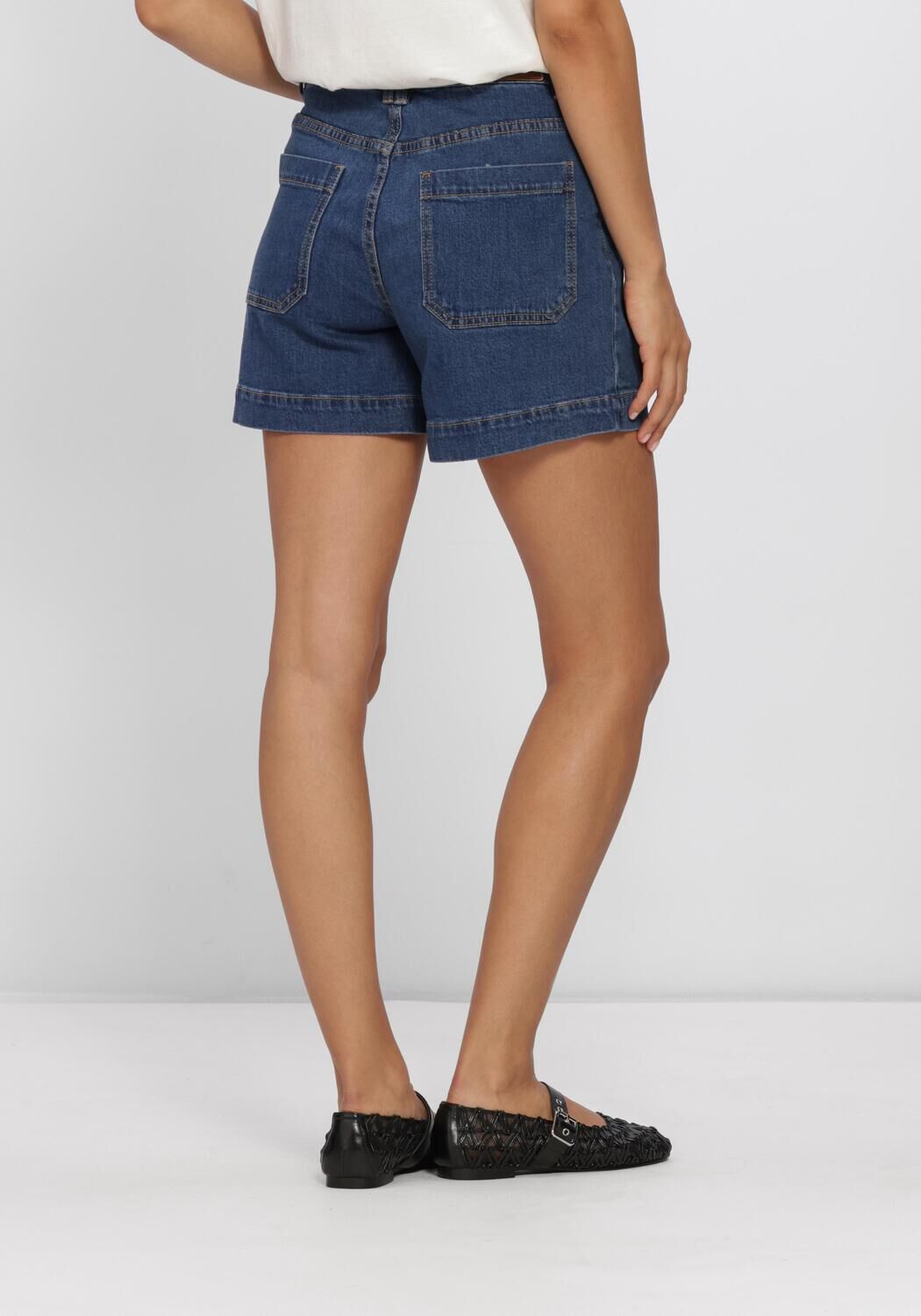 Blauwe Y.A.S. Shorts YASNEMA HMW DENIM SHORTS - large