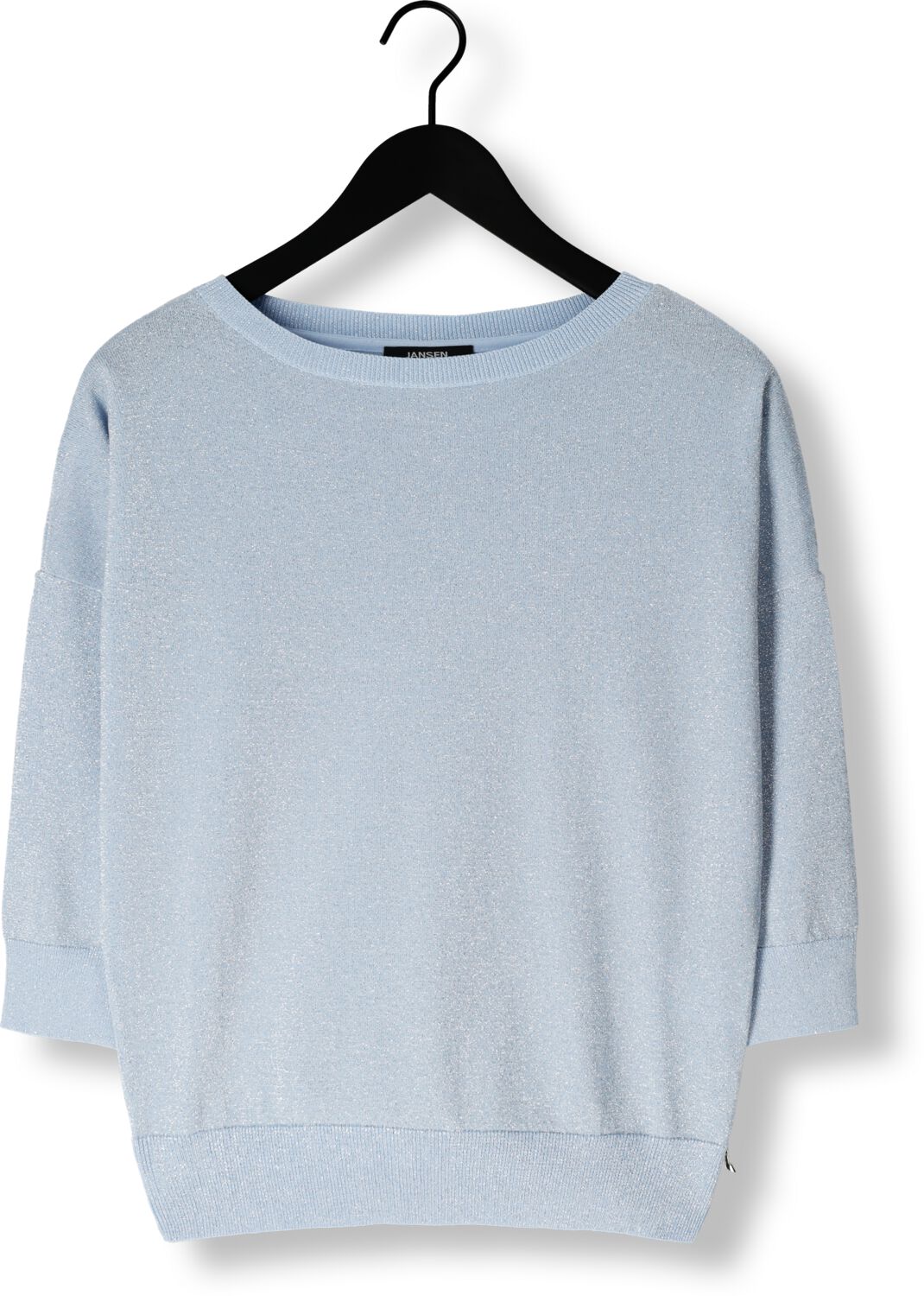 JANSEN AMSTERDAM Dames Tops & T-shirts Ilona Trui Lk 194 Long Sleeve Lichtblauw
