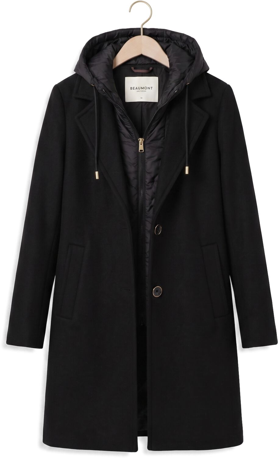 BEAUMONT Dames Jassen Elvira Coat Zwart