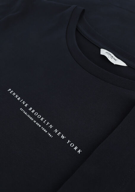 Donkerblauwe PENN & INK T-shirt T-SHIRT PRINT - large
