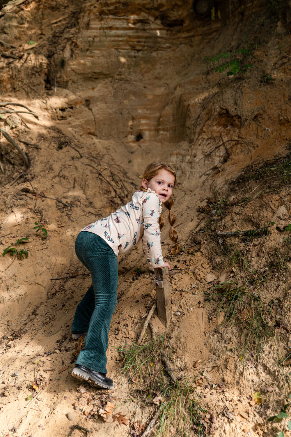 Donkergroene KOKO NOKO Flared broek Q52961 - large