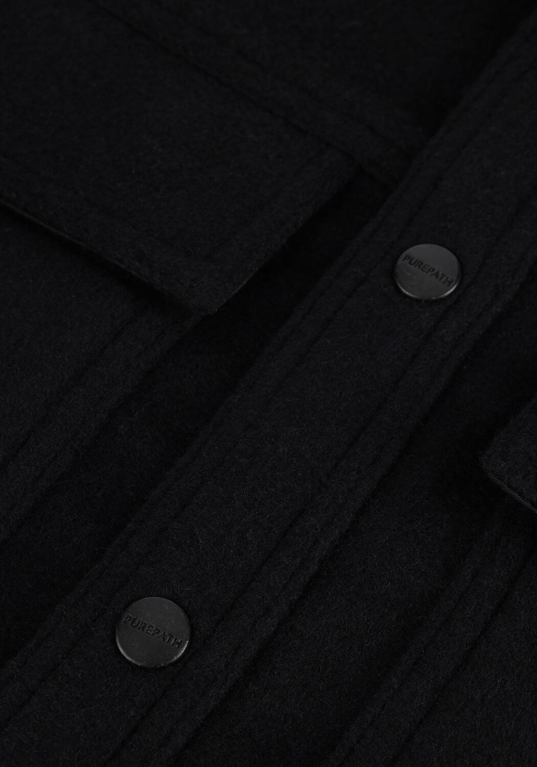 Zwarte PURE PATH Overshirt REGULAR FIT SHIRTS OVER203 - large