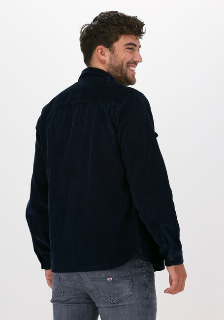 Blauwe SELECTED HOMME Overshirt SLHLOOSEDECKER OVERSHIRT LS CO - large
