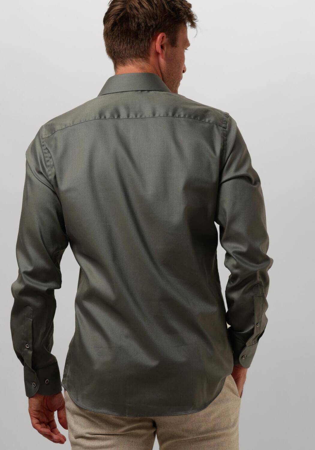 PROFUOMO Heren Overhemden Shirt Cutaway Sc Sf Non Iron Groen