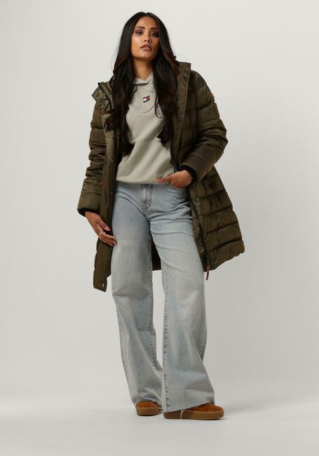 Groene TOMMY JEANS Sweater TWJ BXY XS BADGE HOODIE - large