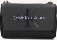 Zwarte CALVIN KLEIN Schoudertas SCULPTED EW FLAP CON - medium