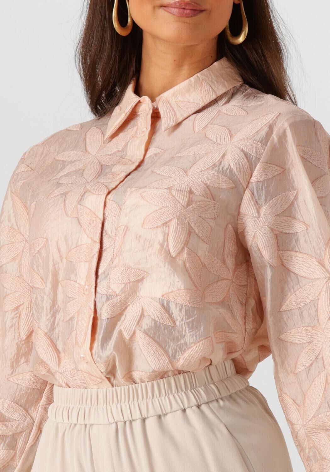 NUKUS Dames Blouses Sorrento Blouse Flower Roze