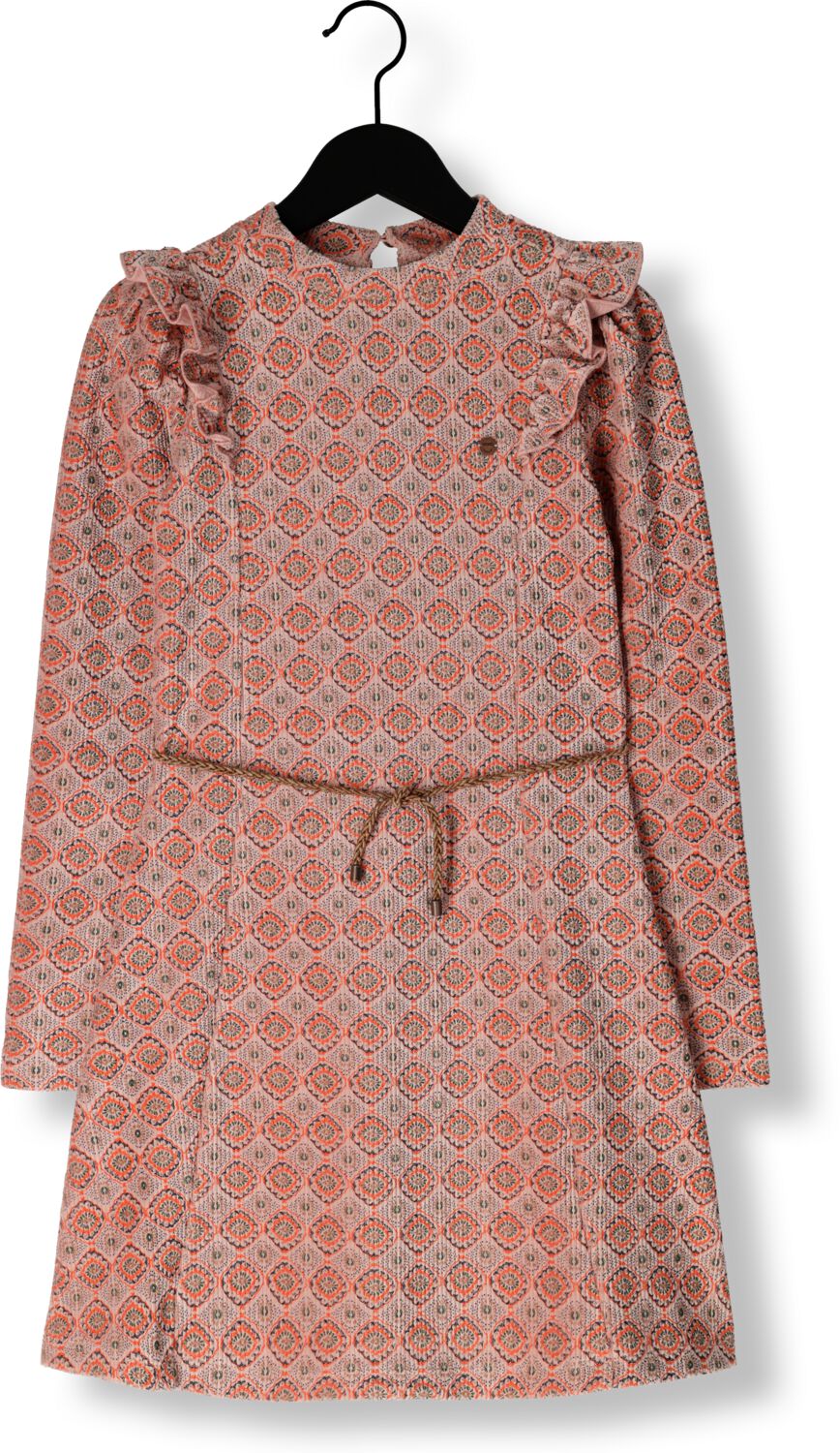 NONO Meisjes Jurken Max Aop Rib Dress Roze