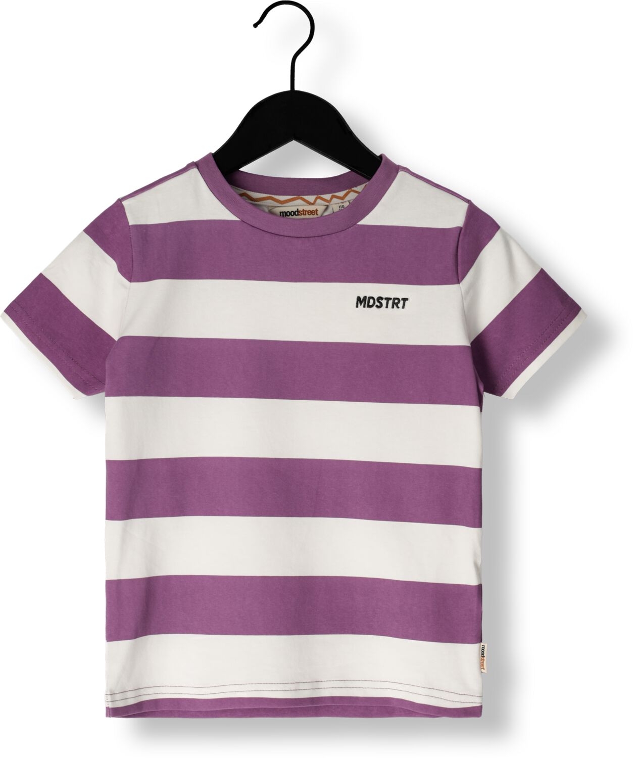 MOODSTREET Jongens Polo's & T-shirts Boys T-shirt Striped Paars