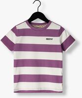 Paarse MOODSTREET T-shirt BOYS T-SHIRT STRIPED