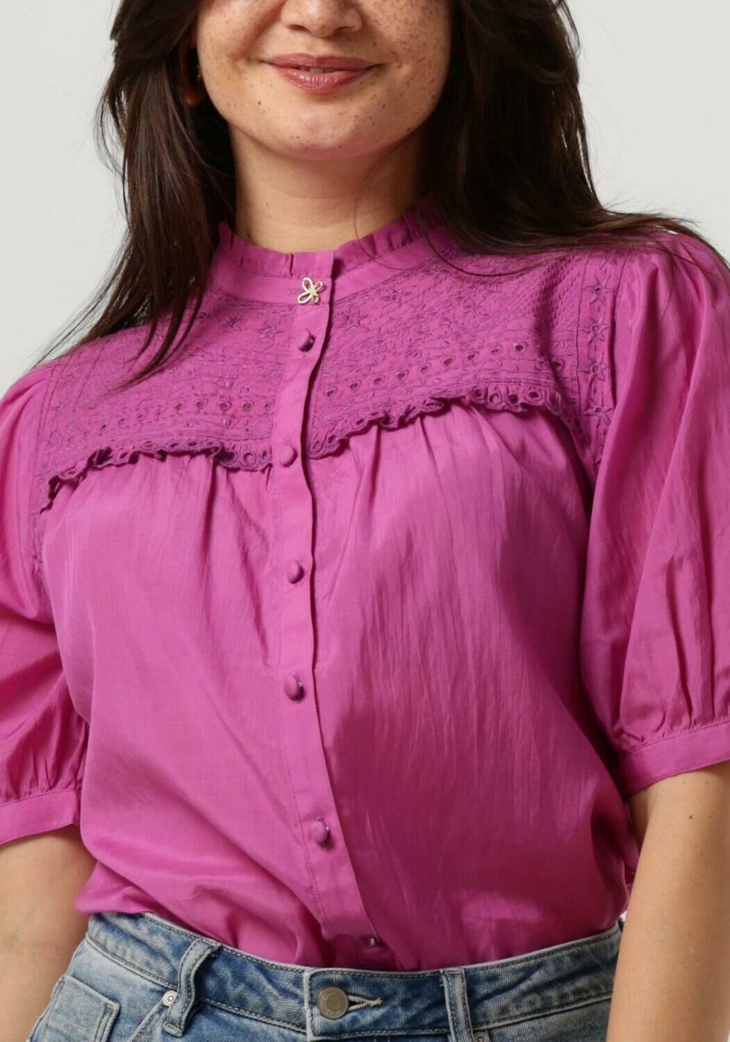 FABIENNE CHAPOT Dames Blouses Tootsie Ss Blouse Fuchsia