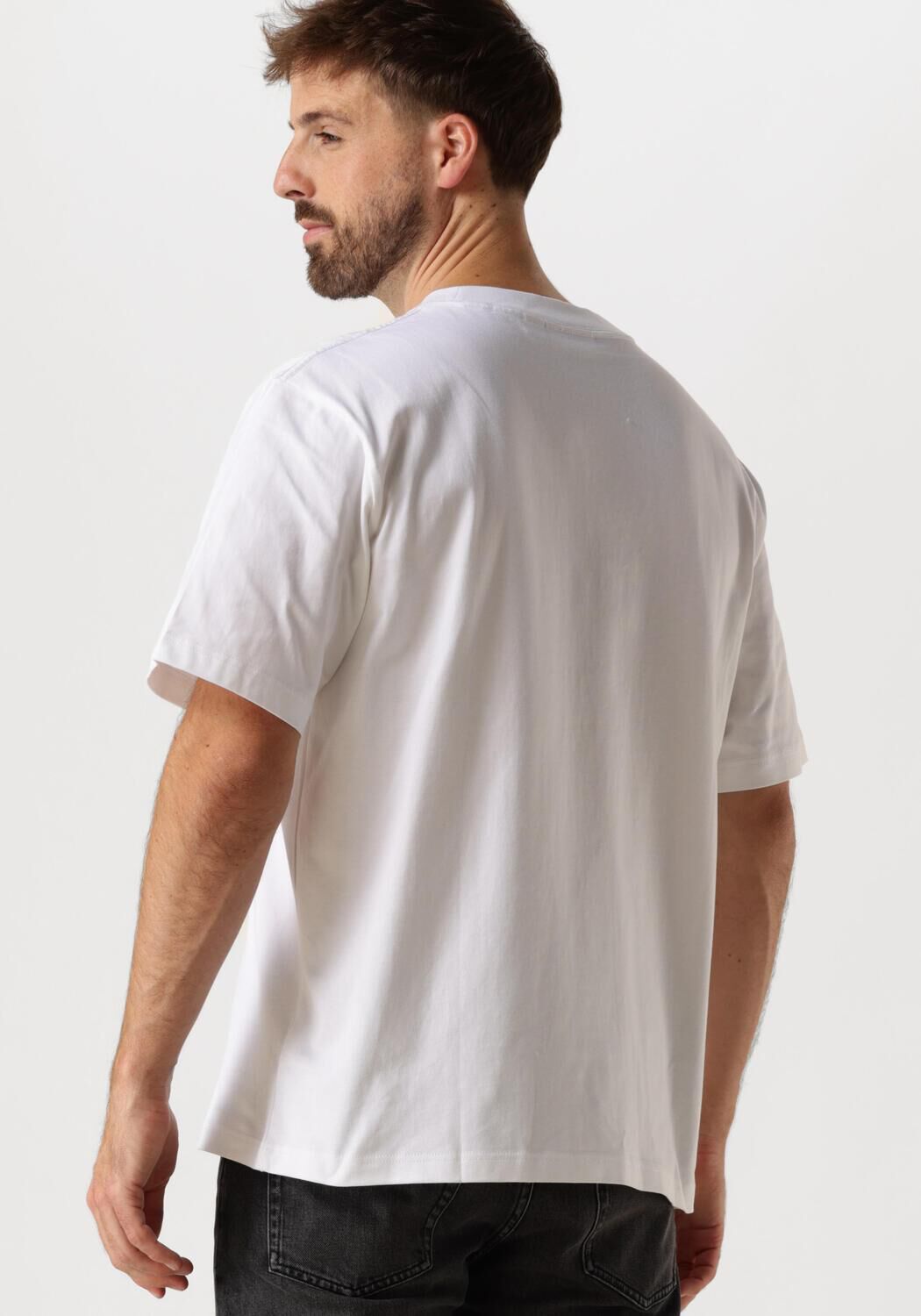CALVIN KLEIN Heren Polo's & T-shirts Heavy Relaxed Tee Wit