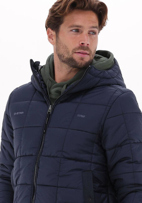 Blauwe G-STAR RAW Gewatteerde jas MEEFIC SQR QUILTED HDD JKT - large