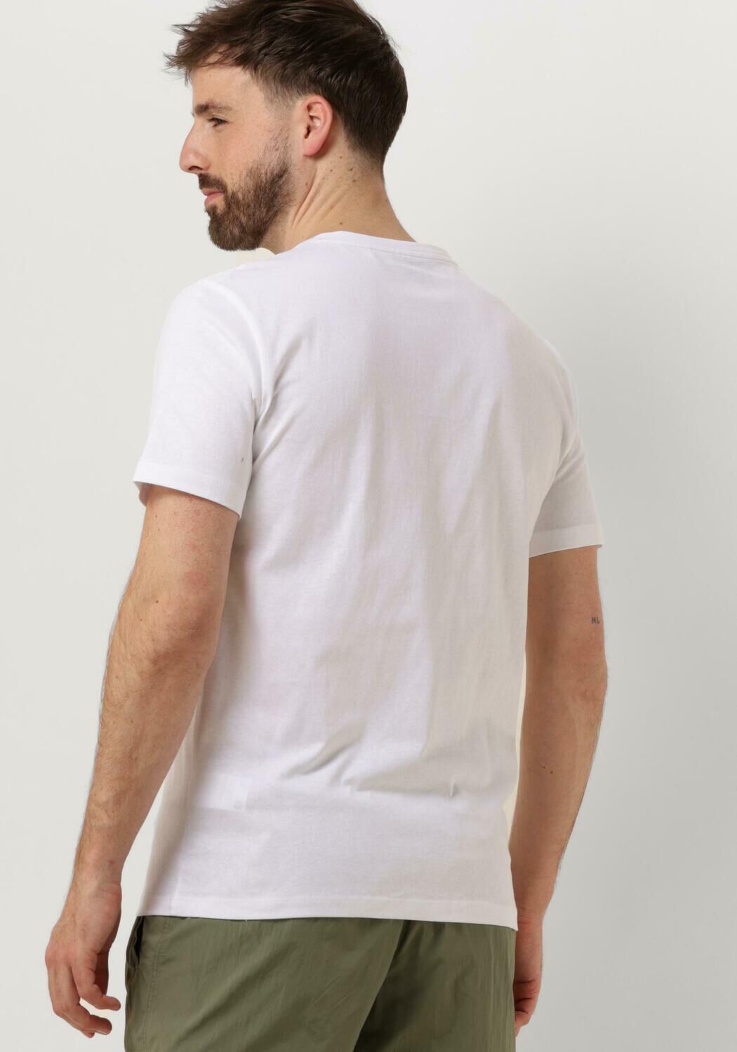 BOSS ORANGE Heren Polo's & T-shirts Tales Wit