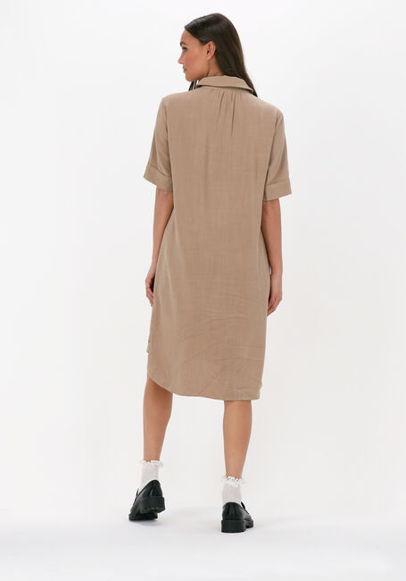Beige SIMPLE Mini jurk WOVEN DRESS UVI STRUC - large