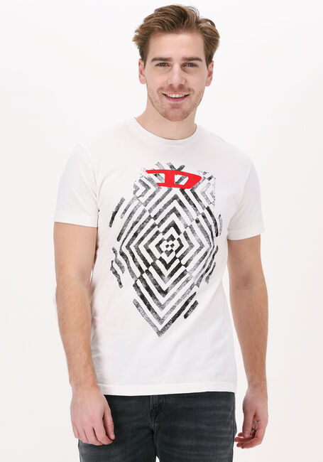 Witte DIESEL T-shirt T-DIEGOR-C16 - large