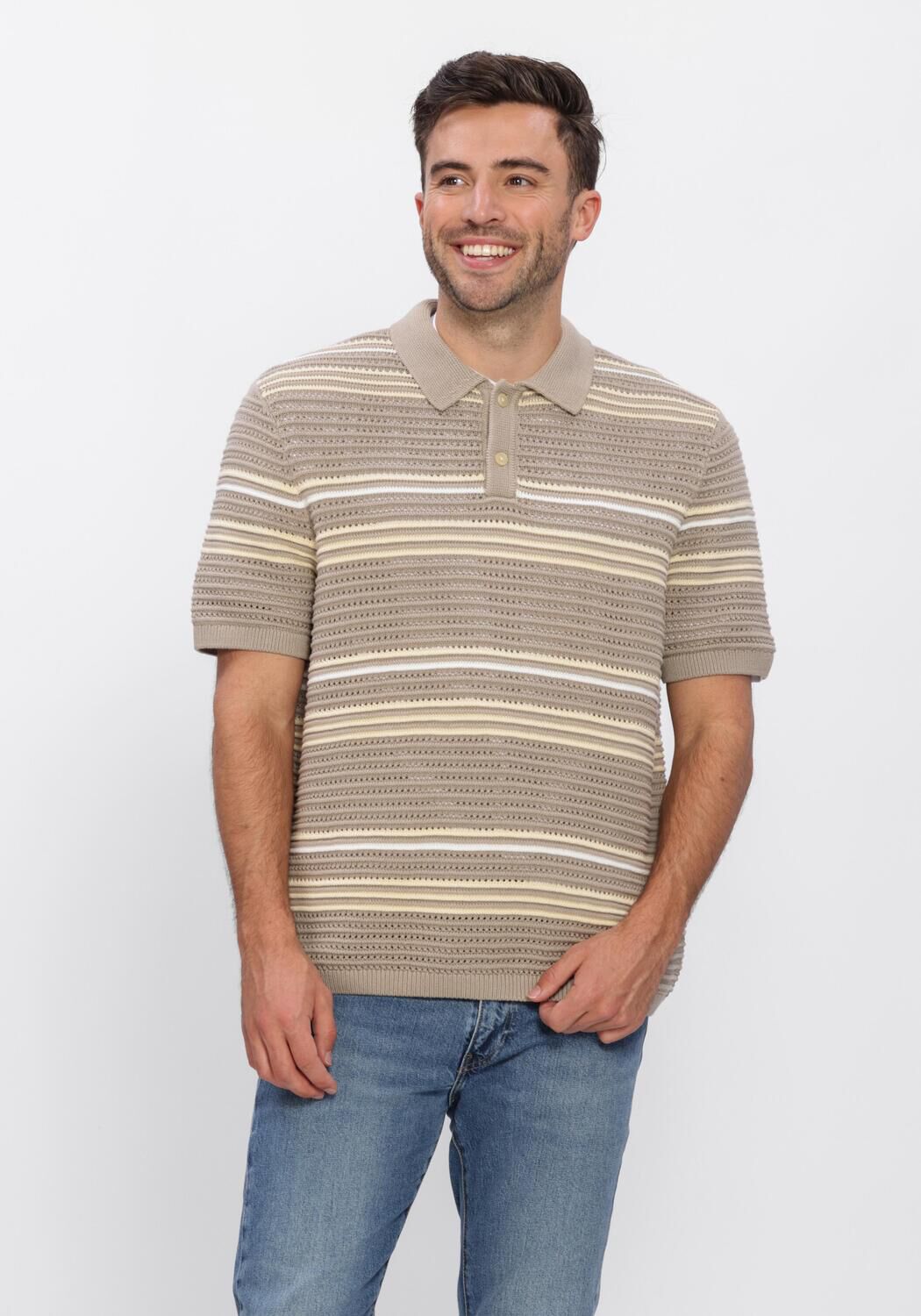 Beige LEVI'S Polo LAGUNA SWEATER POLO - large