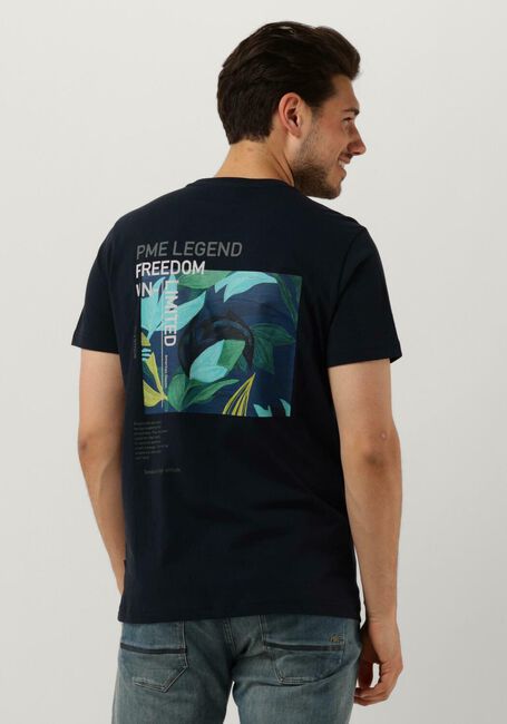 Blauwe PME LEGEND T-shirt SHORT SLEEVE R-NECK SINGLE JERSEY - large