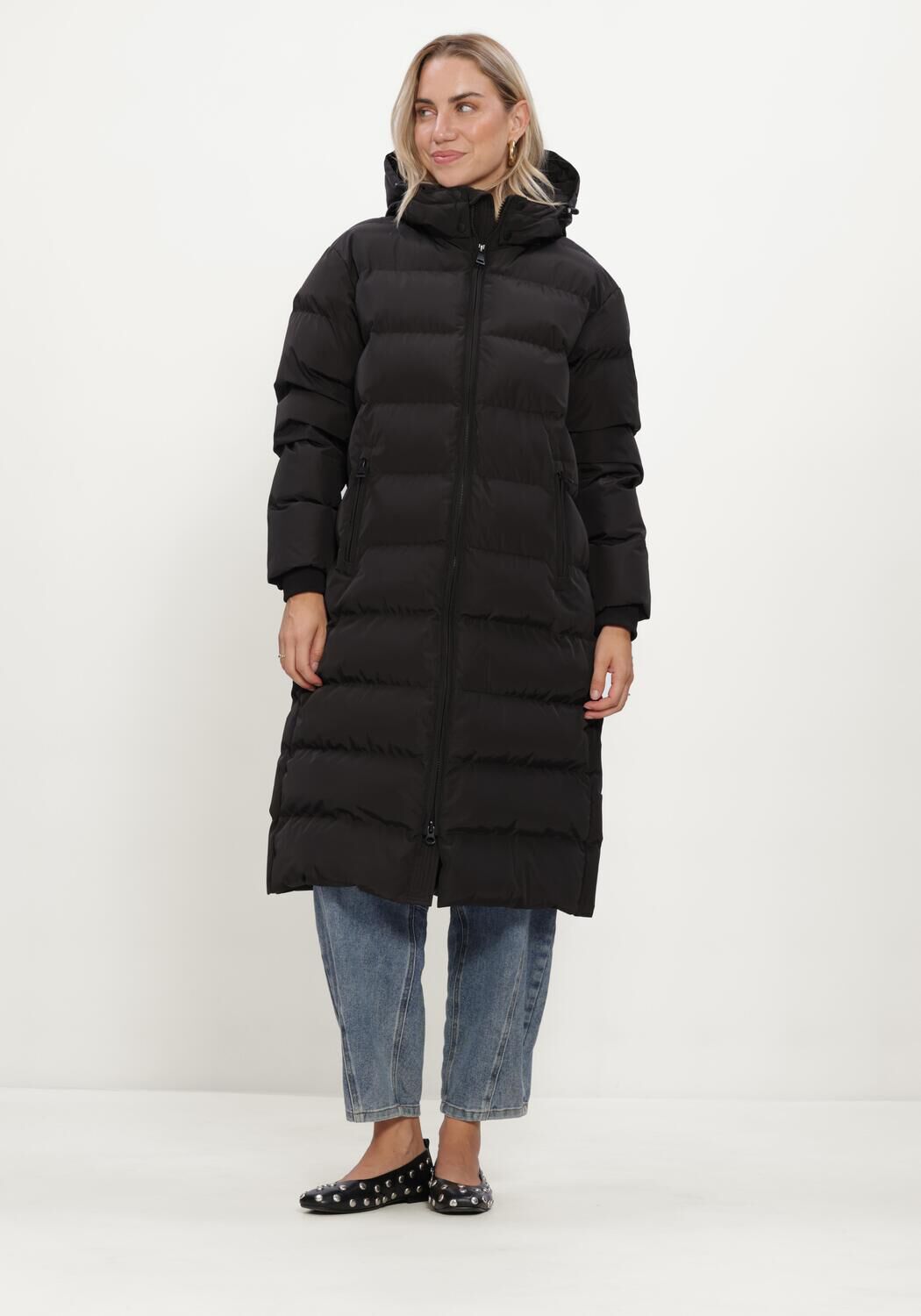 Zwarte AIRFORCE Gewatteerde jas GRACE JACKET - large