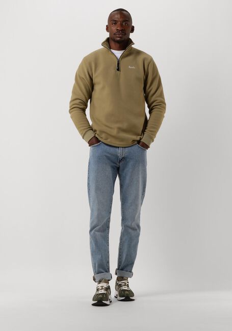 Groene FOR&Eacute;T Trui MOTION HALF ZIP - large