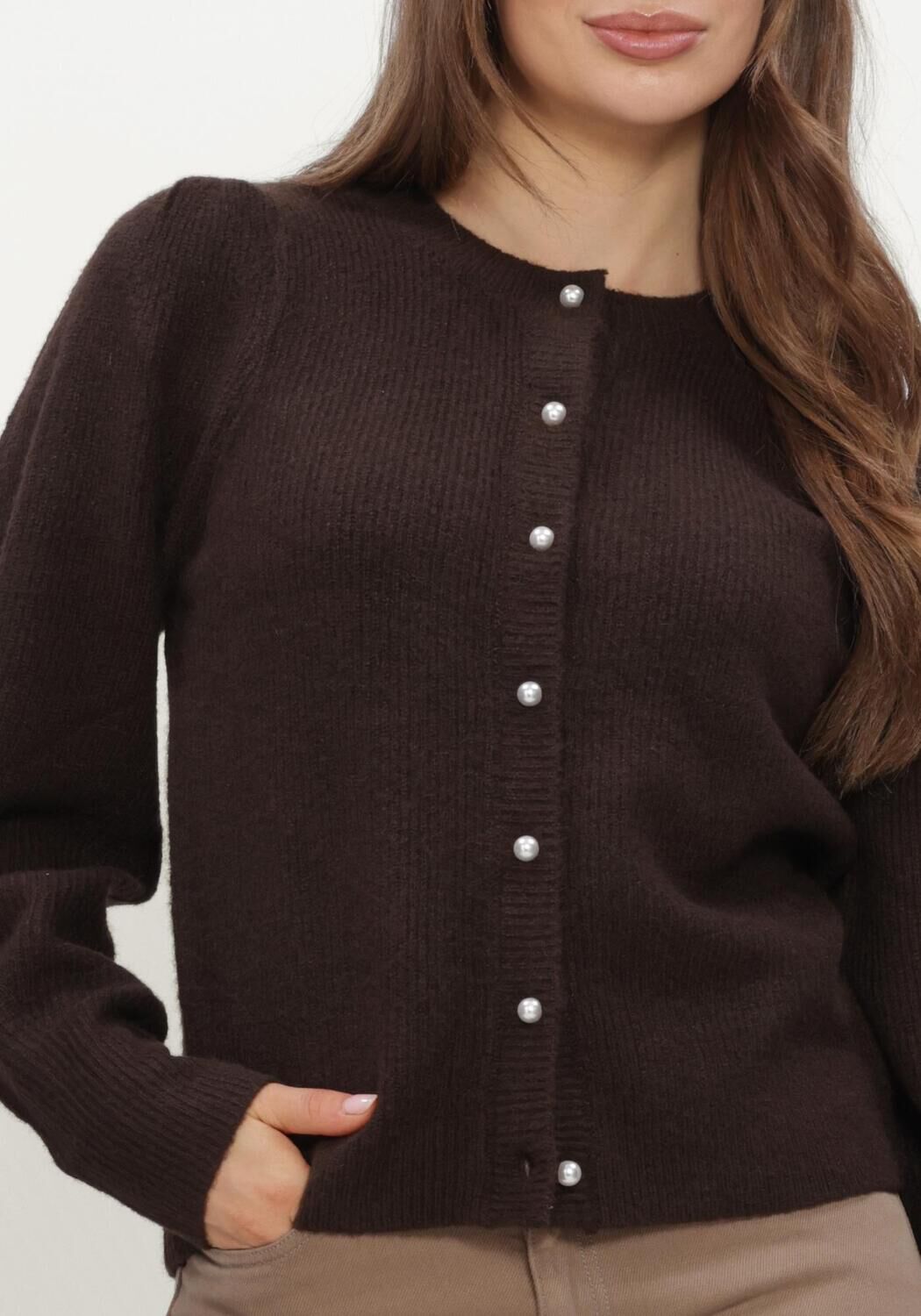 Bruine NEO NOIR Trui NUNA KNIT CARDIGAN - large